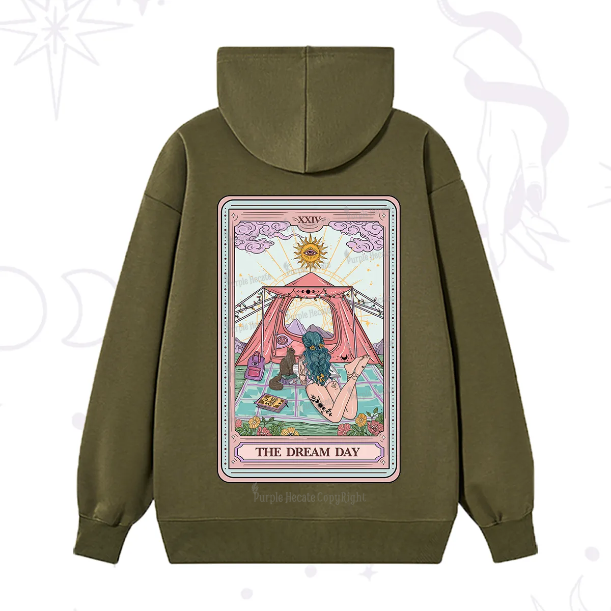 Purplehecate The Camp Lover Tarot Hoodie