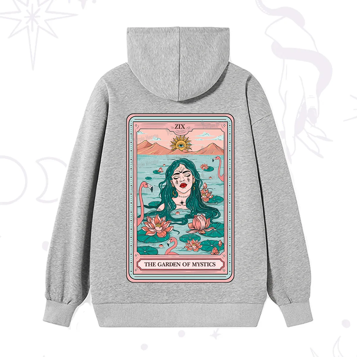 Purplehecate The Garden Of Mystics Tarot Hoodie