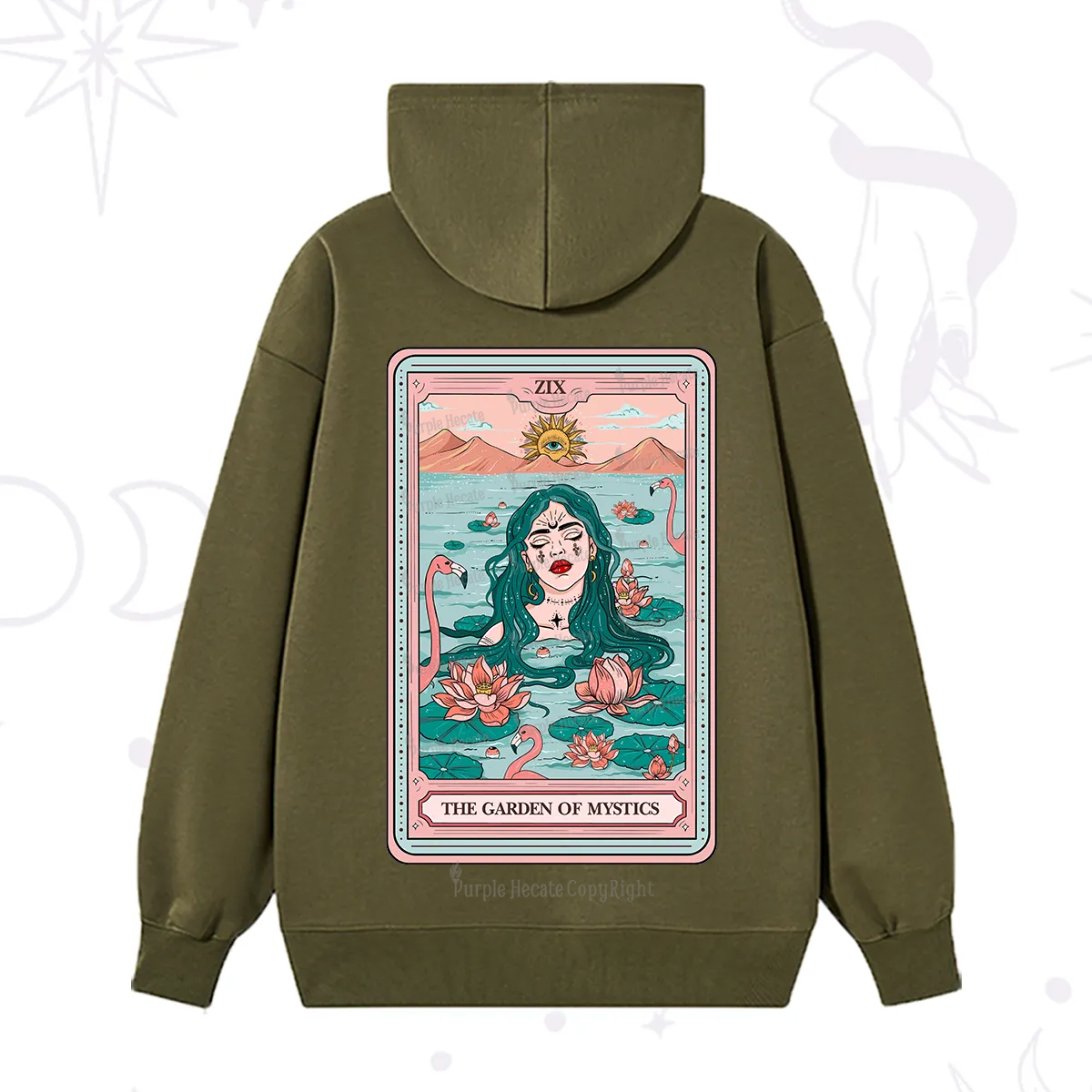 Purplehecate The Garden Of Mystics Tarot Hoodie