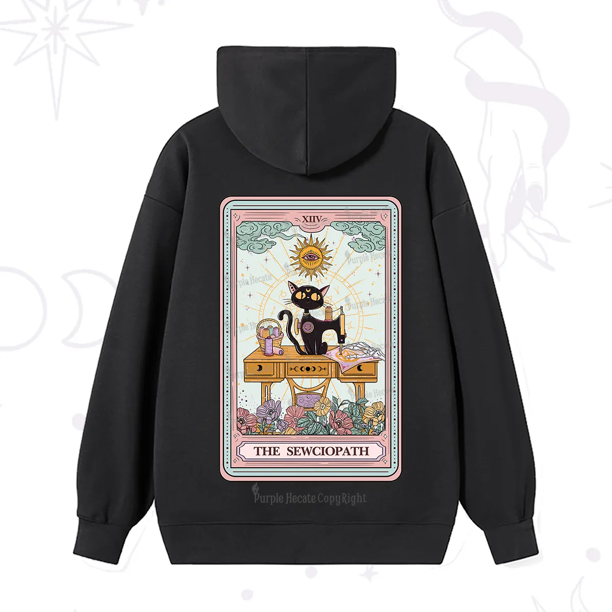 Purplehecate The Sewciopath Tarot Card Hoodie