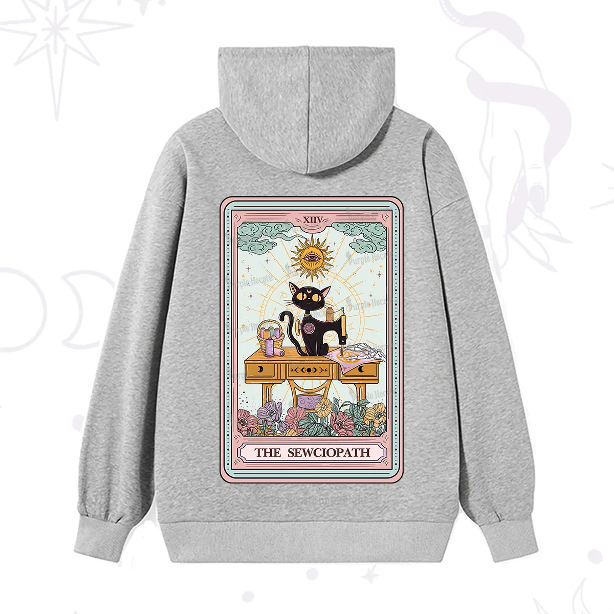 Purplehecate The Sewciopath Tarot Card Hoodie