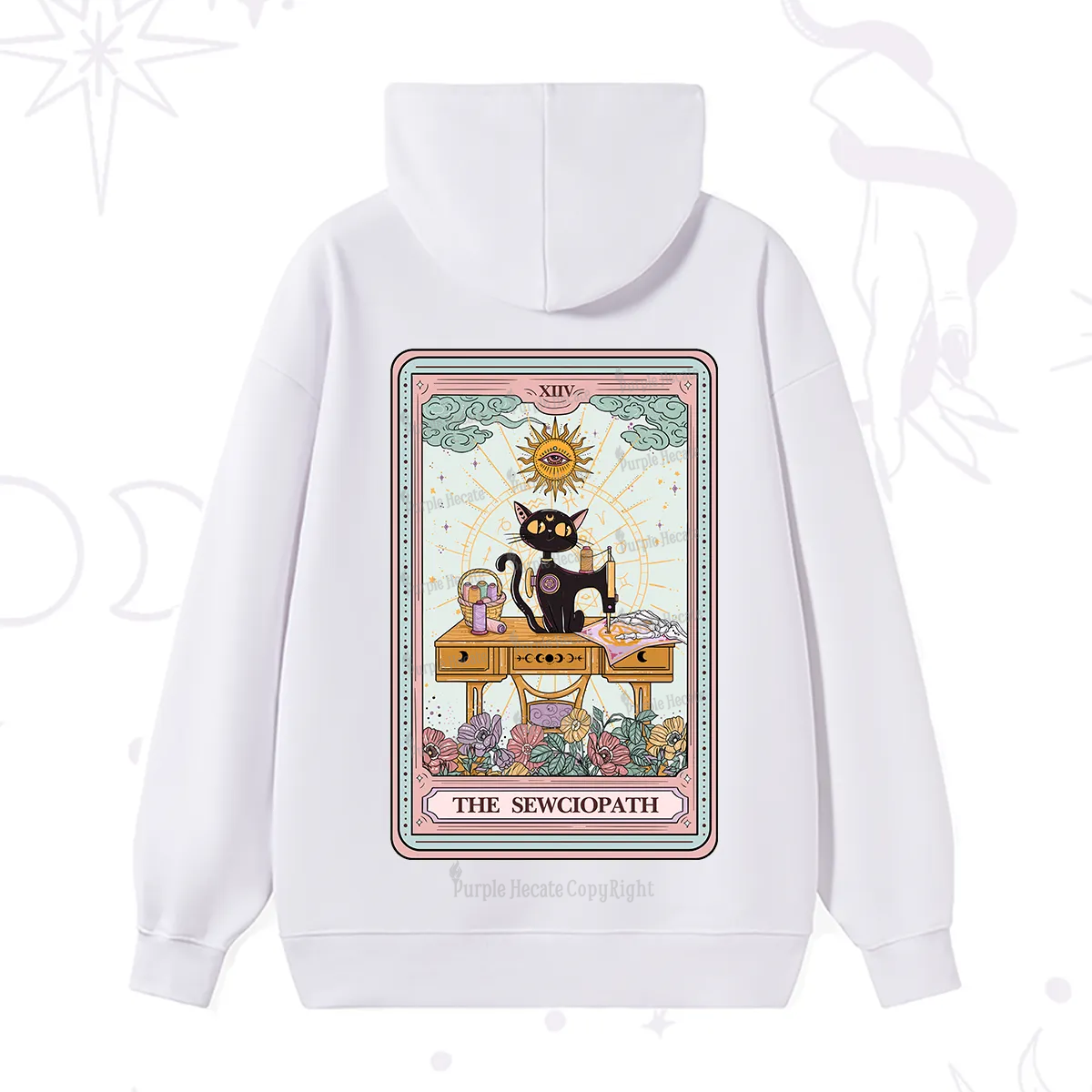 Purplehecate The Sewciopath Tarot Card Hoodie