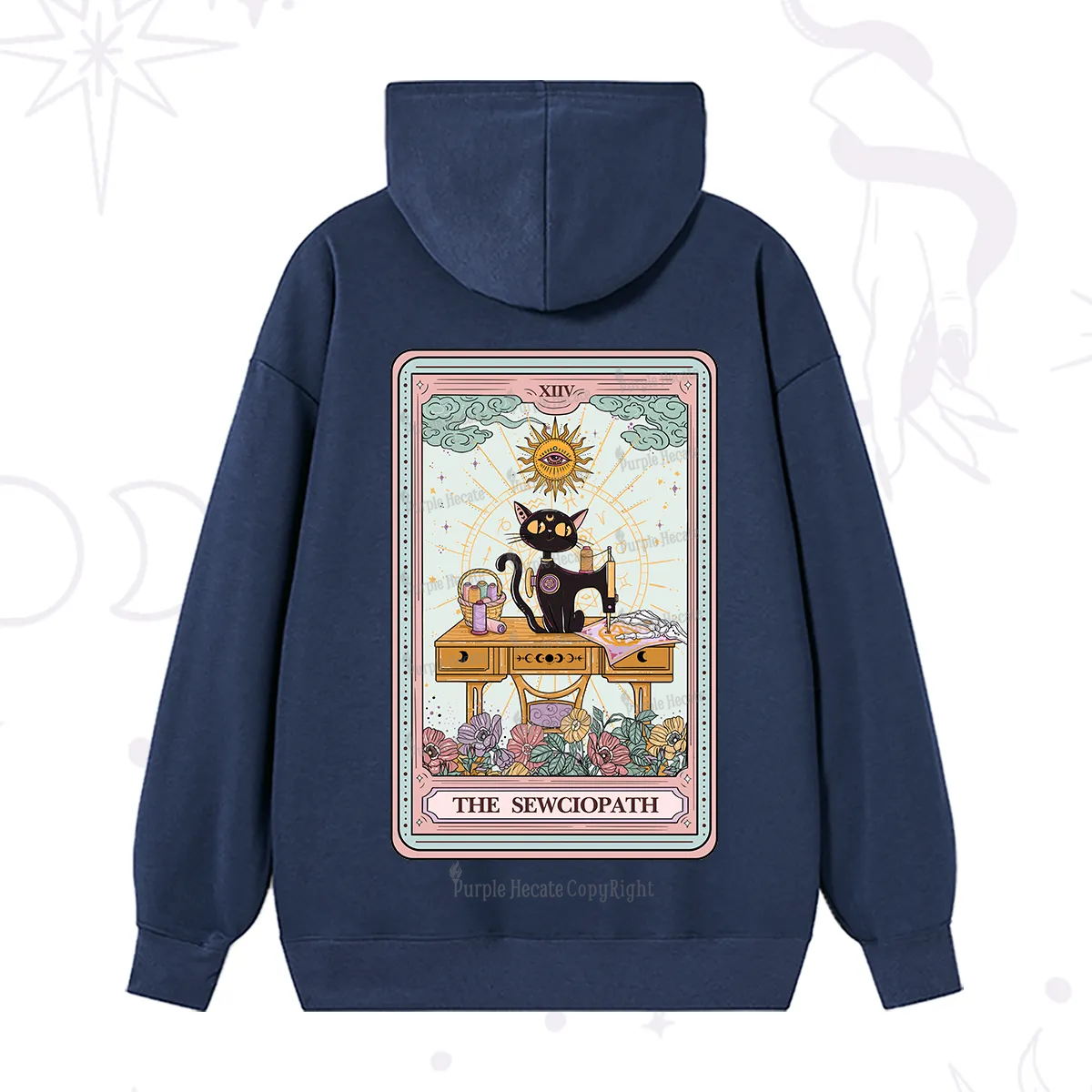 Purplehecate The Sewciopath Tarot Card Hoodie