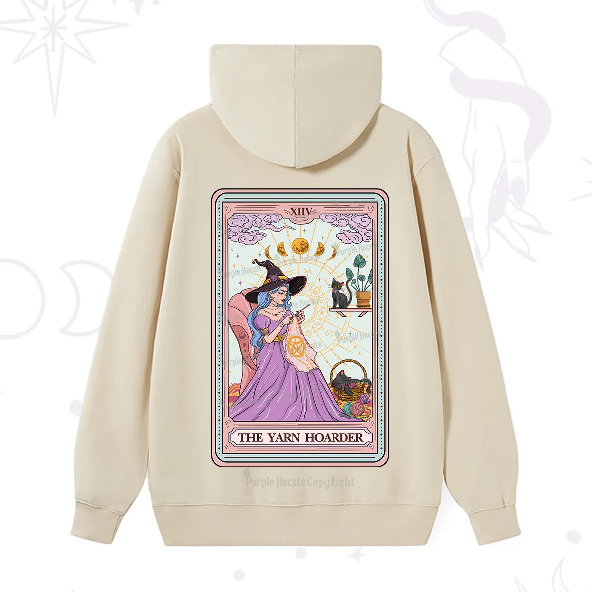Purplehecate The Yarn Hoarder Tarot Hoodie