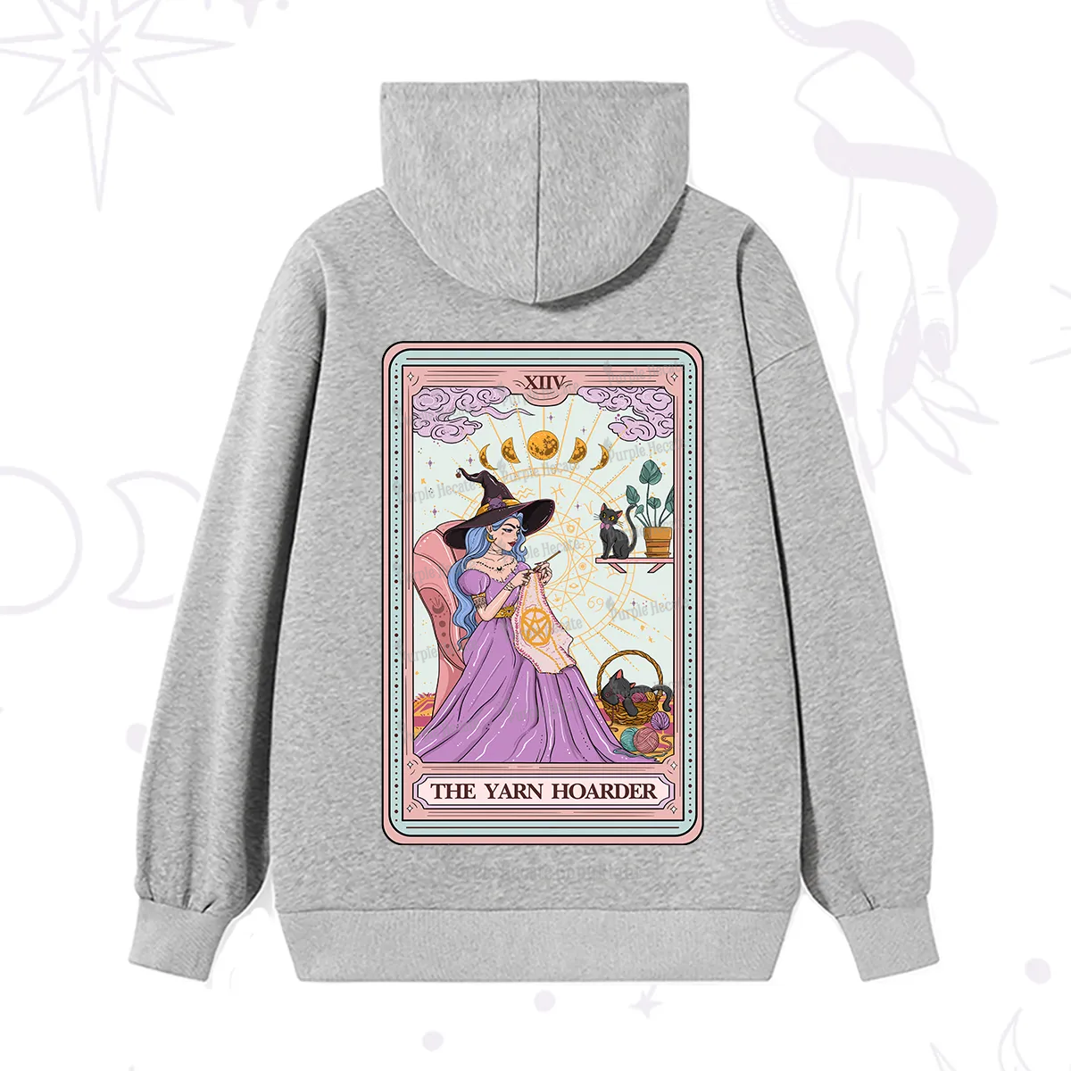 Purplehecate The Yarn Hoarder Tarot Hoodie