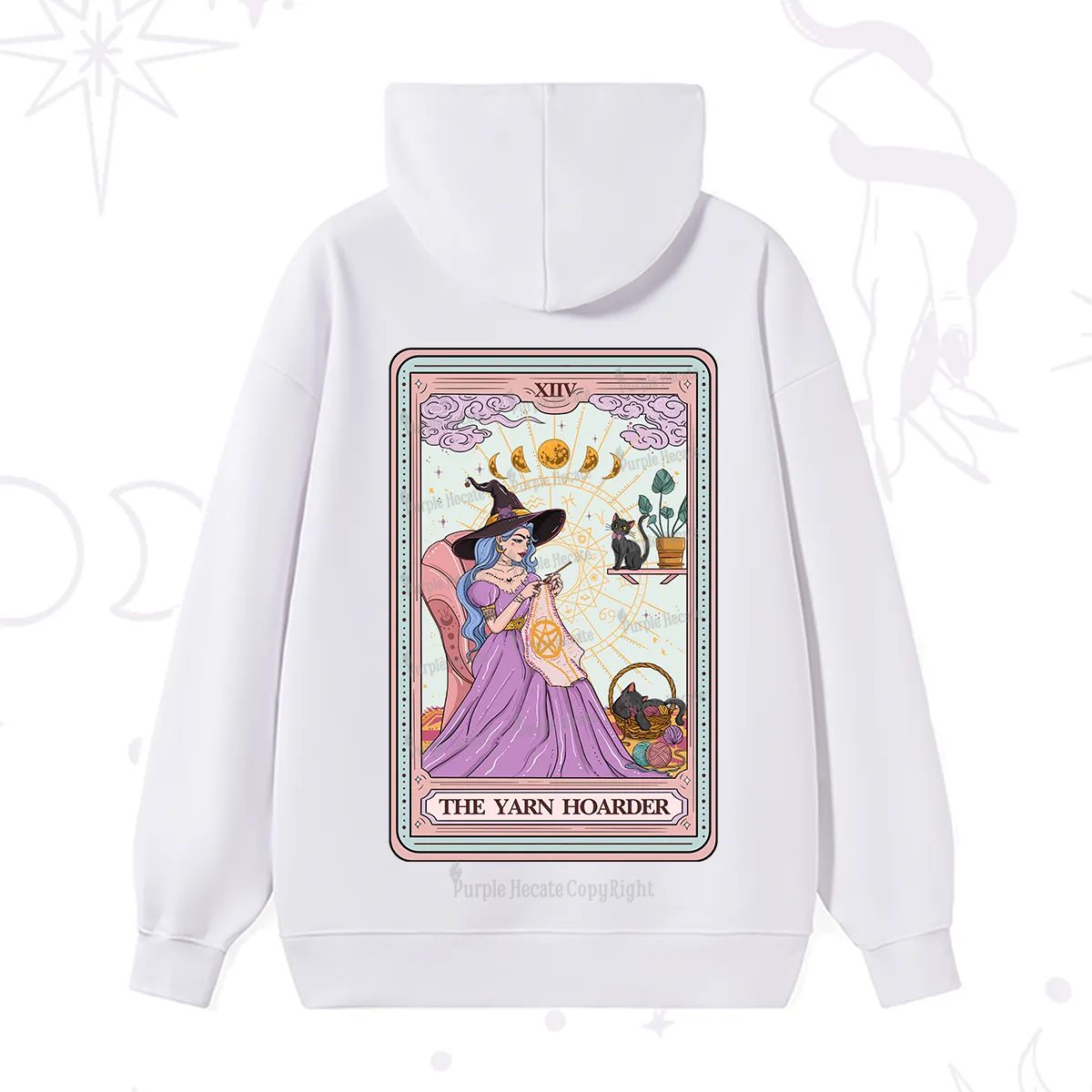 Purplehecate The Yarn Hoarder Tarot Hoodie