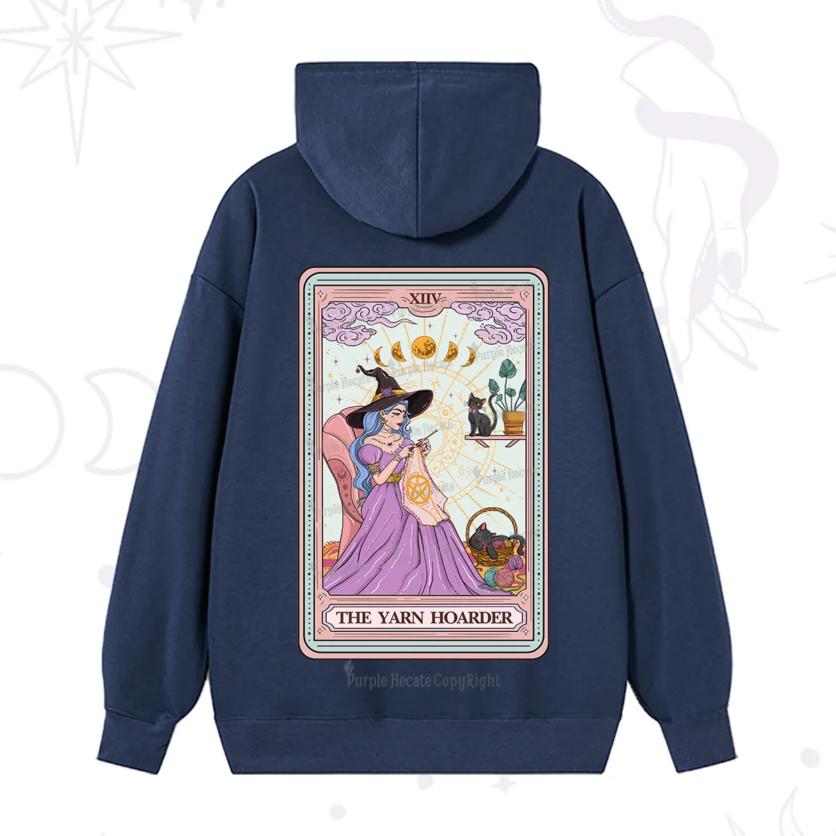 Purplehecate The Yarn Hoarder Tarot Hoodie