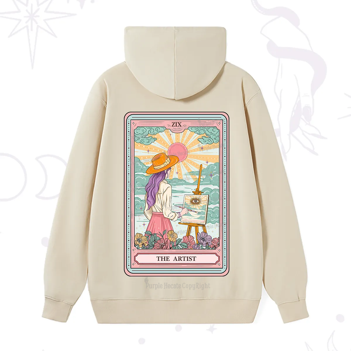 Purplehecate The Artist Tarot Hoodie
