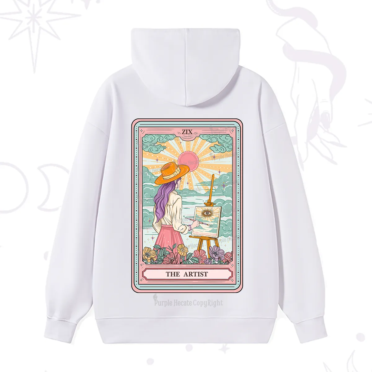 Purplehecate The Artist Tarot Hoodie