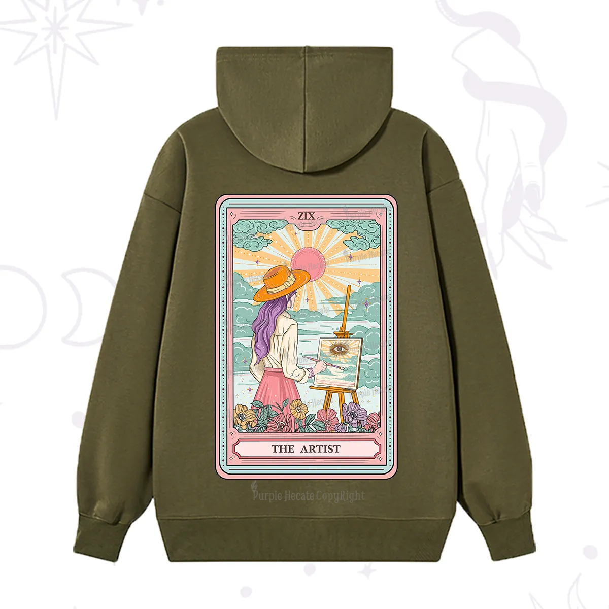 Purplehecate The Artist Tarot Hoodie