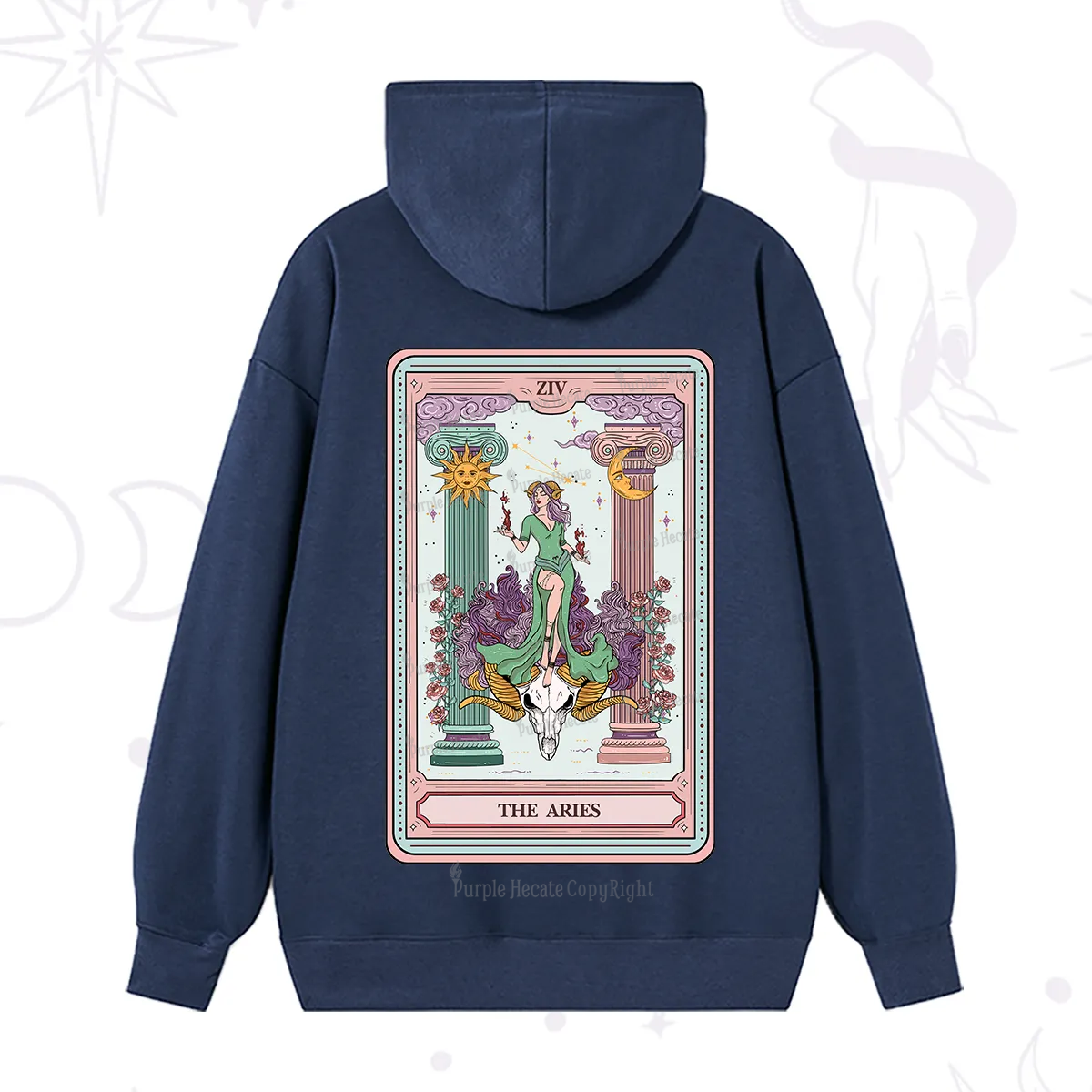 Purplehecate The Aries Goddess Tarot Hoodie
