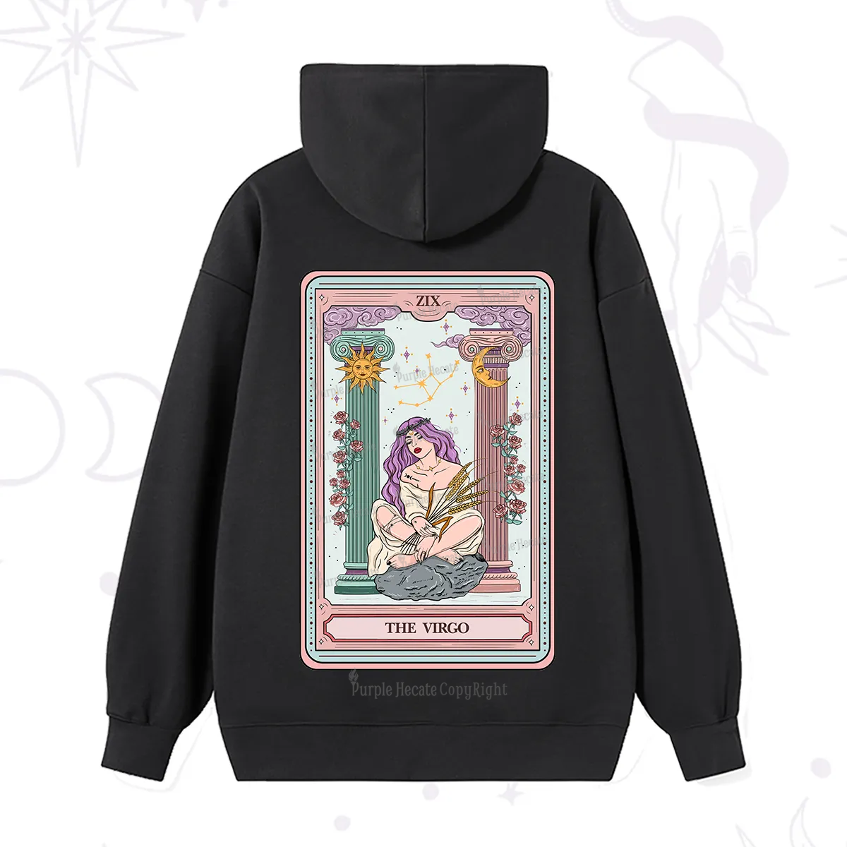 Purplehecate The Virgo Goddess Tarot Hoodie