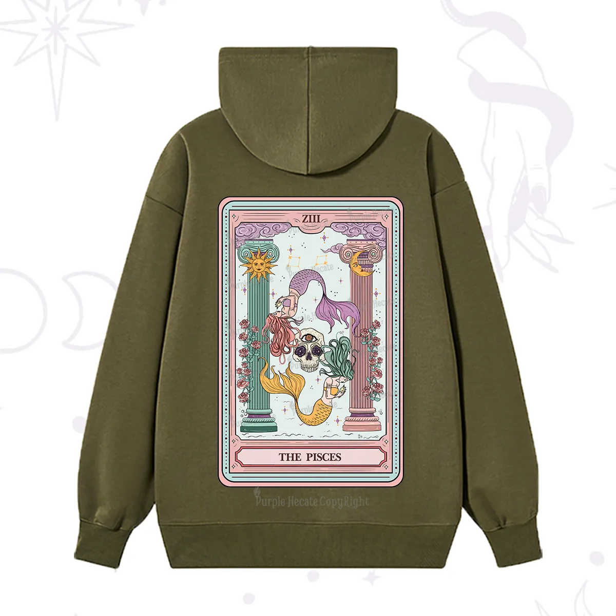 Purplehecate The Pisces Goddess Tarot Hoodie