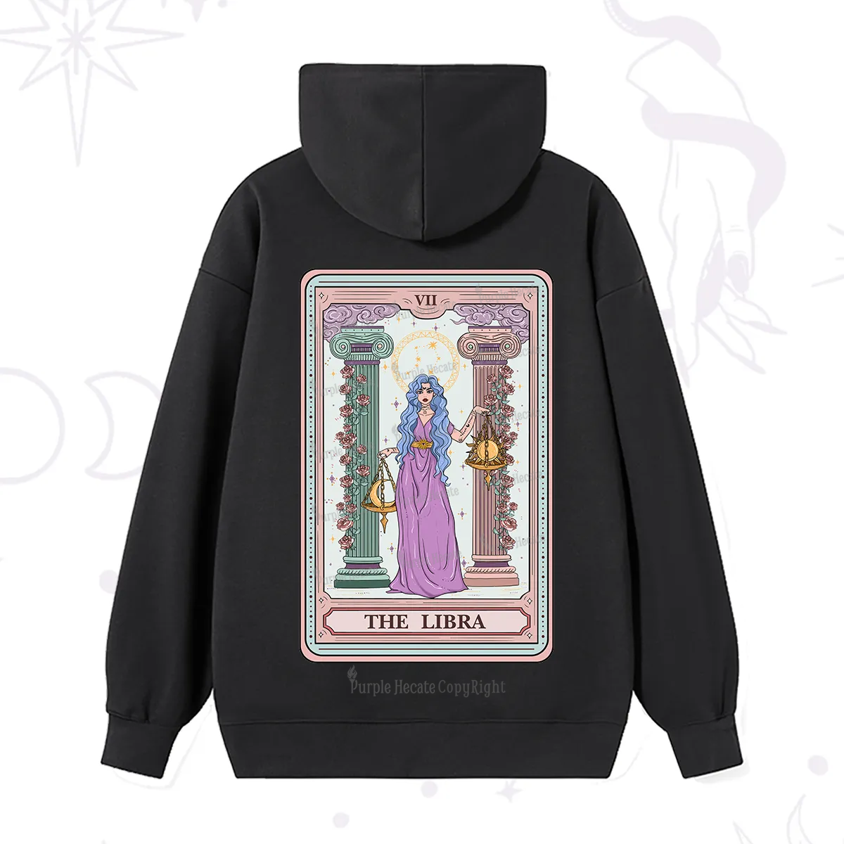 Purplehecate The Libra Goddess Tarot Hoodie
