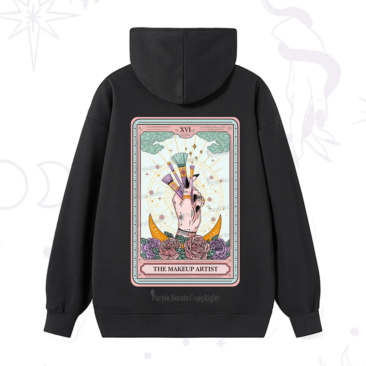 Purplehecate The Makeup Artist Life Tarot Hoodie