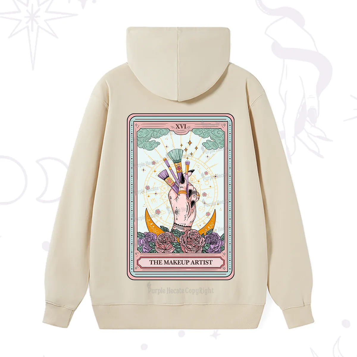 Purplehecate The Makeup Artist Life Tarot Hoodie