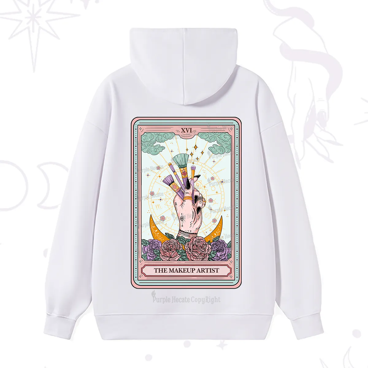 Purplehecate The Makeup Artist Life Tarot Hoodie