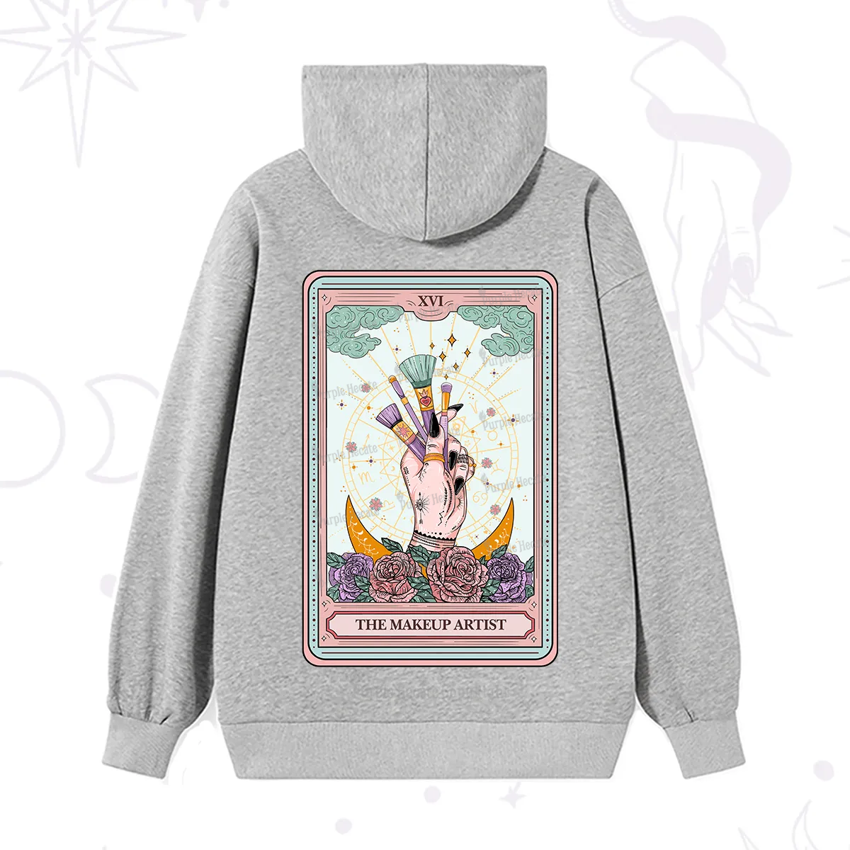 Purplehecate The Makeup Artist Life Tarot Hoodie