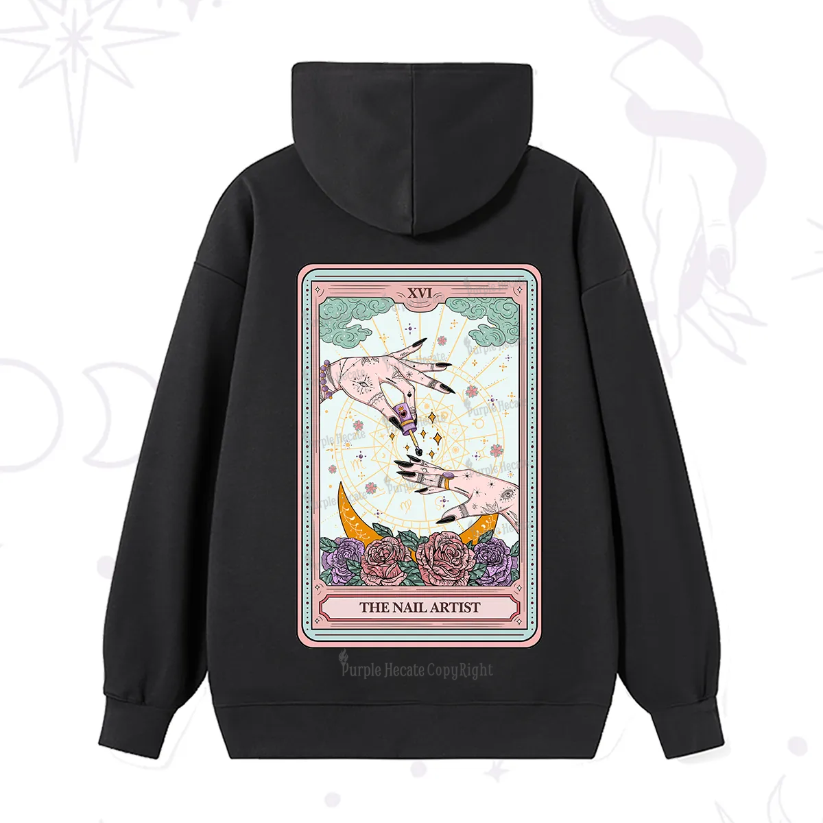 Purplehecate The Nail Artist Tarot Hoodie