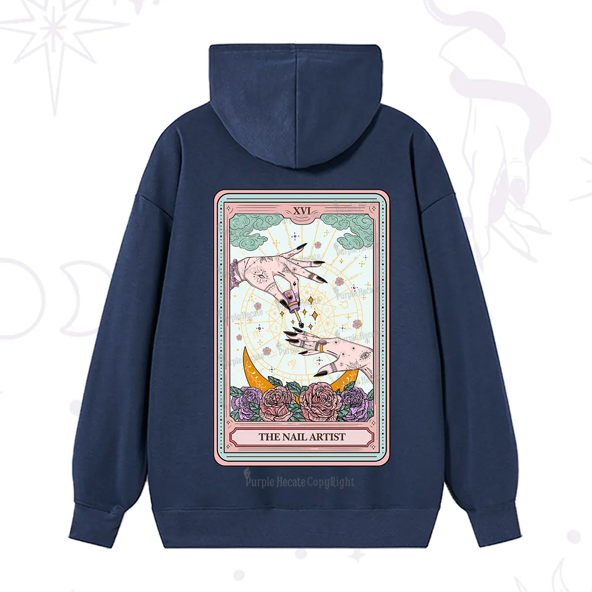 Purplehecate The Nail Artist Tarot Hoodie