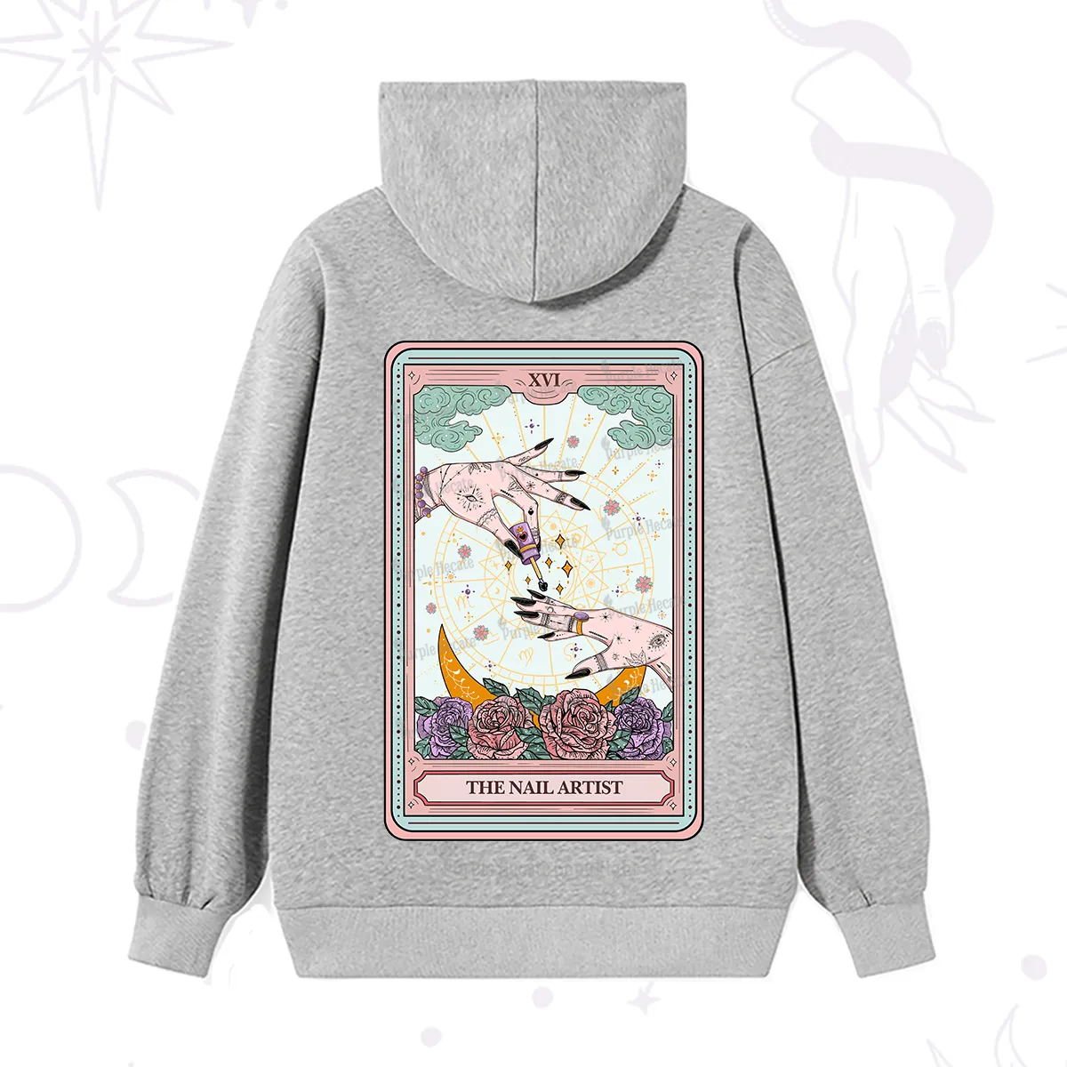 Purplehecate The Nail Artist Tarot Hoodie