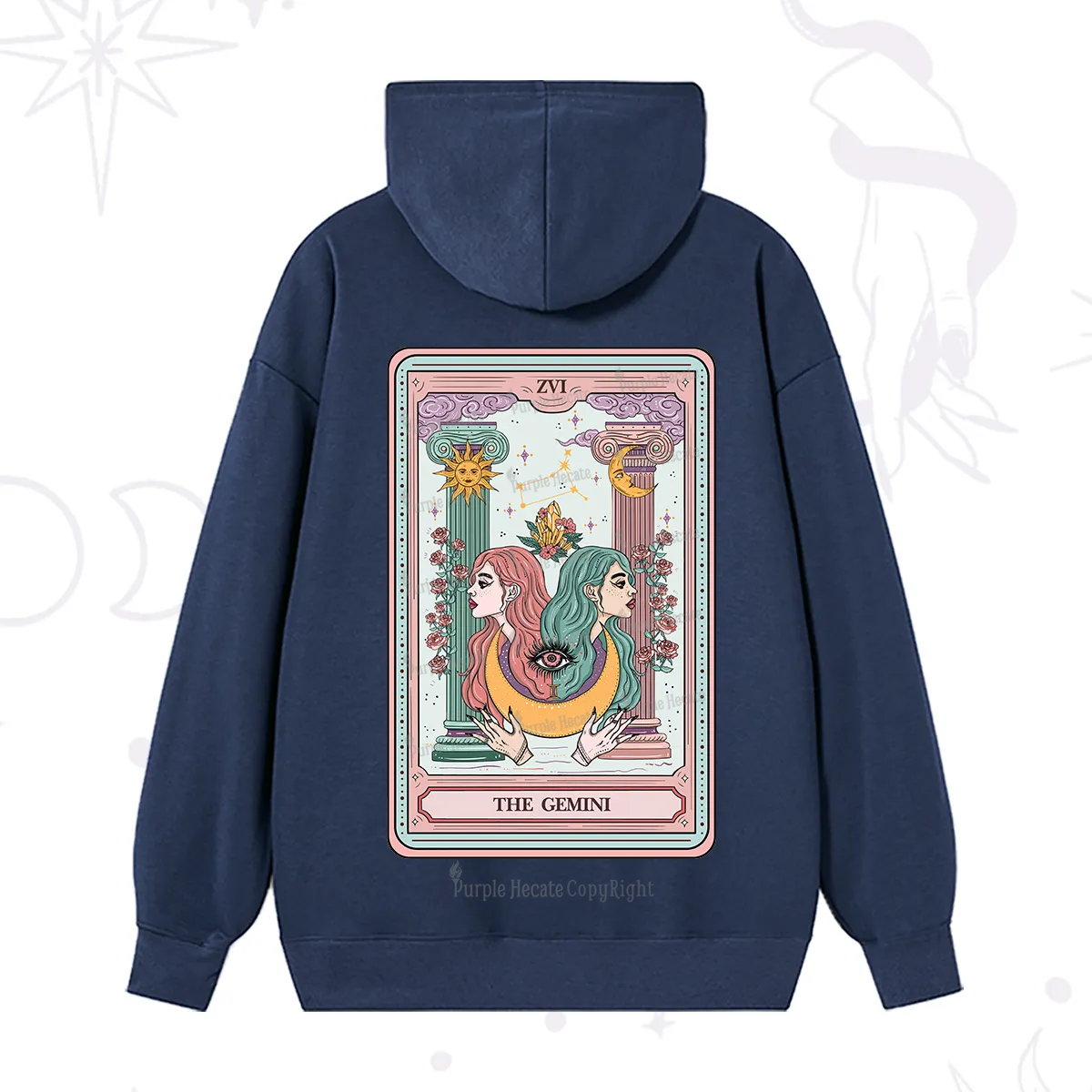 Purplehecate The Gemini Goddess Tarot Hoodie