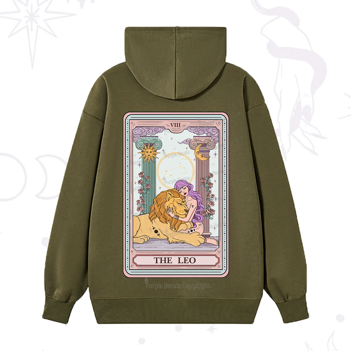 Purplehecate The Leo Goddess Tarot Hoodie