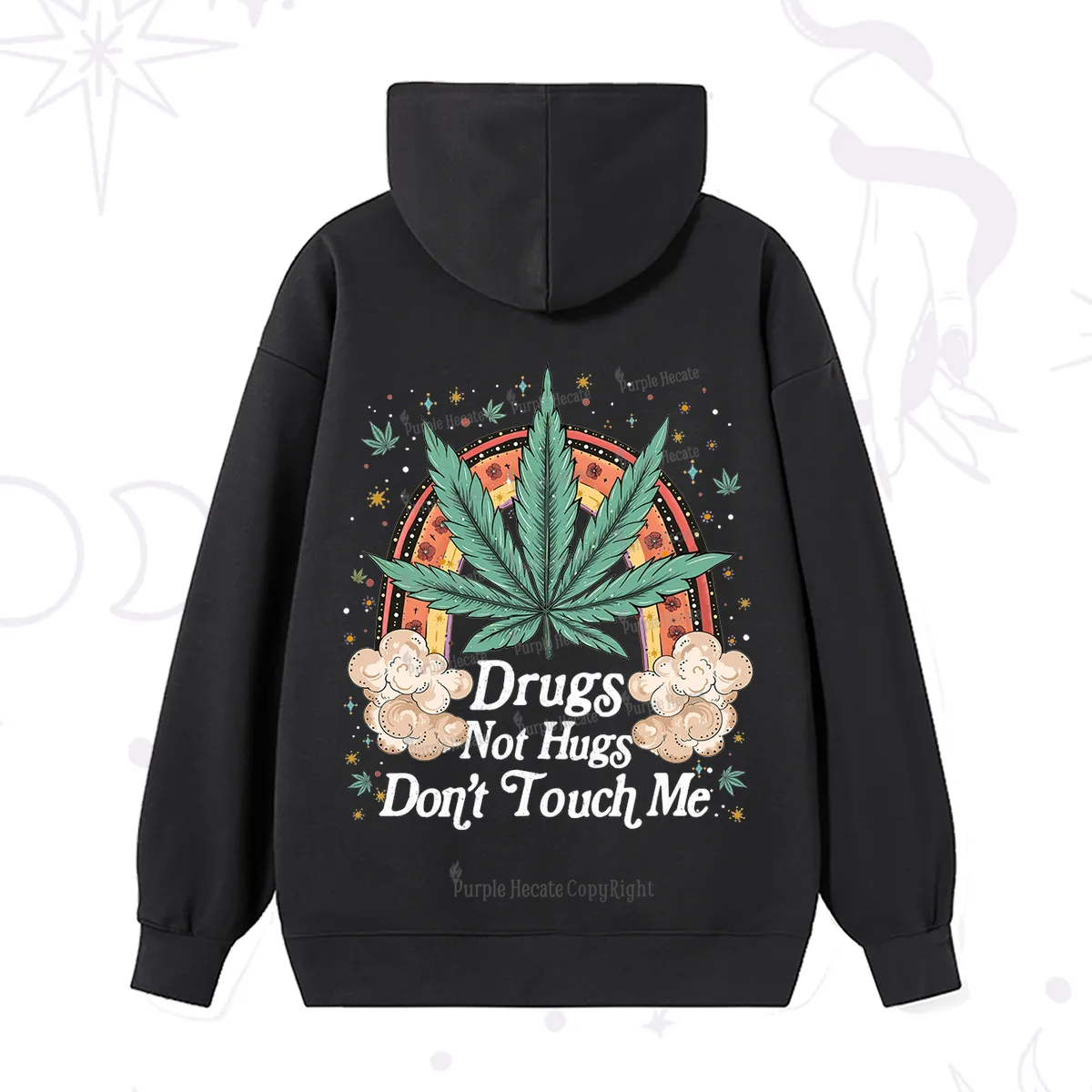 Purplehecate Drugs Not Hugs Hoodie