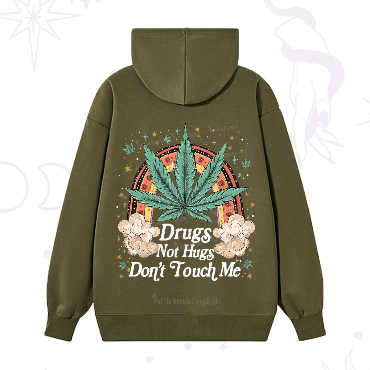 Purplehecate Drugs Not Hugs Hoodie