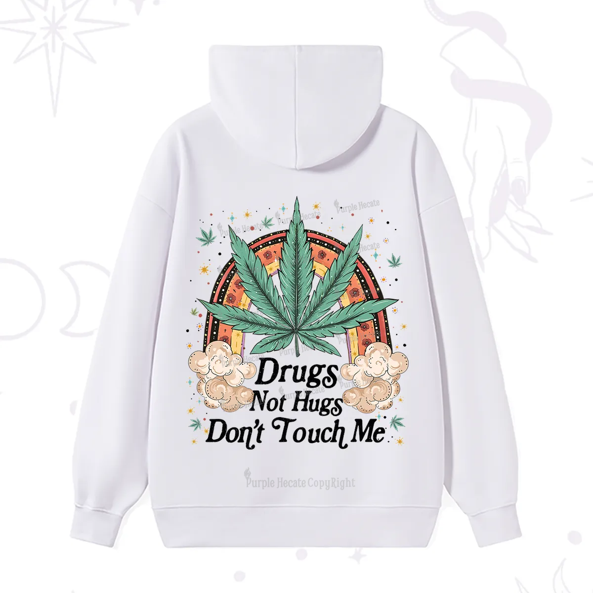 Purplehecate Drugs Not Hugs Hoodie