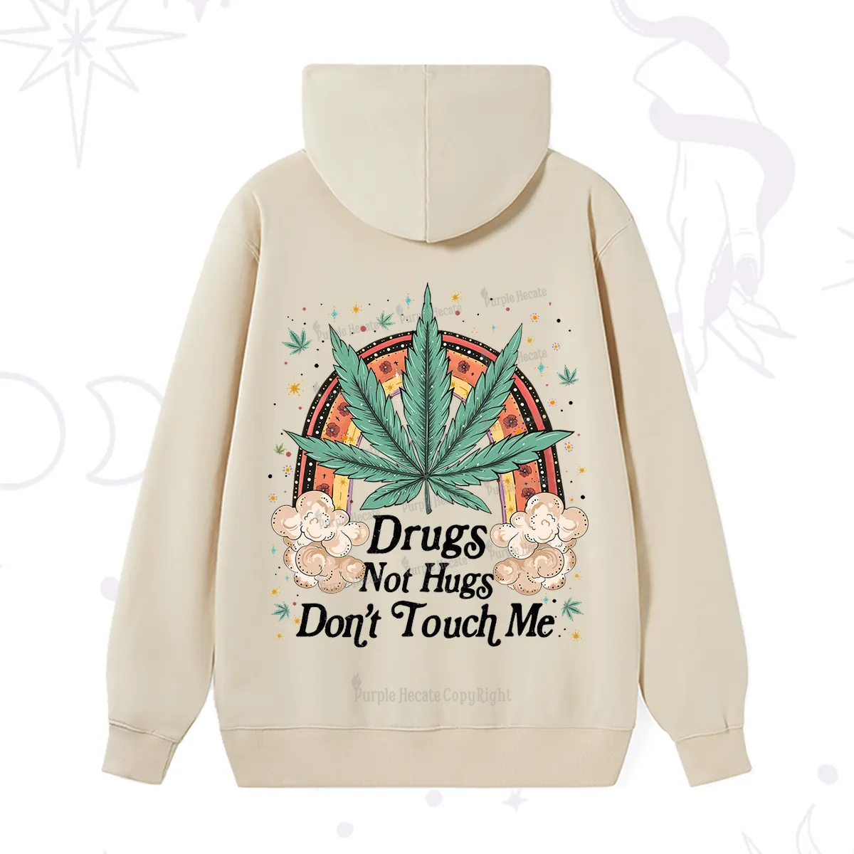 Purplehecate Drugs Not Hugs Hoodie