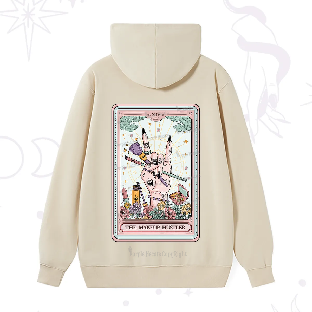 Purplehecate The Makeup Hustler Tarot Hoodie