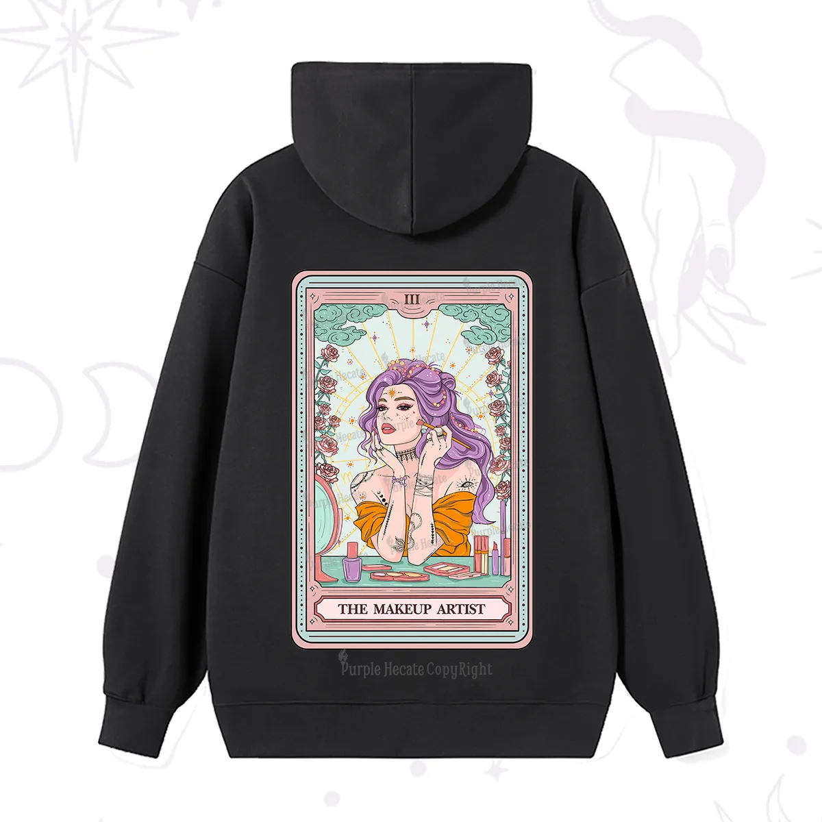Purplehecate The Makeup Artist Tarot Hoodie