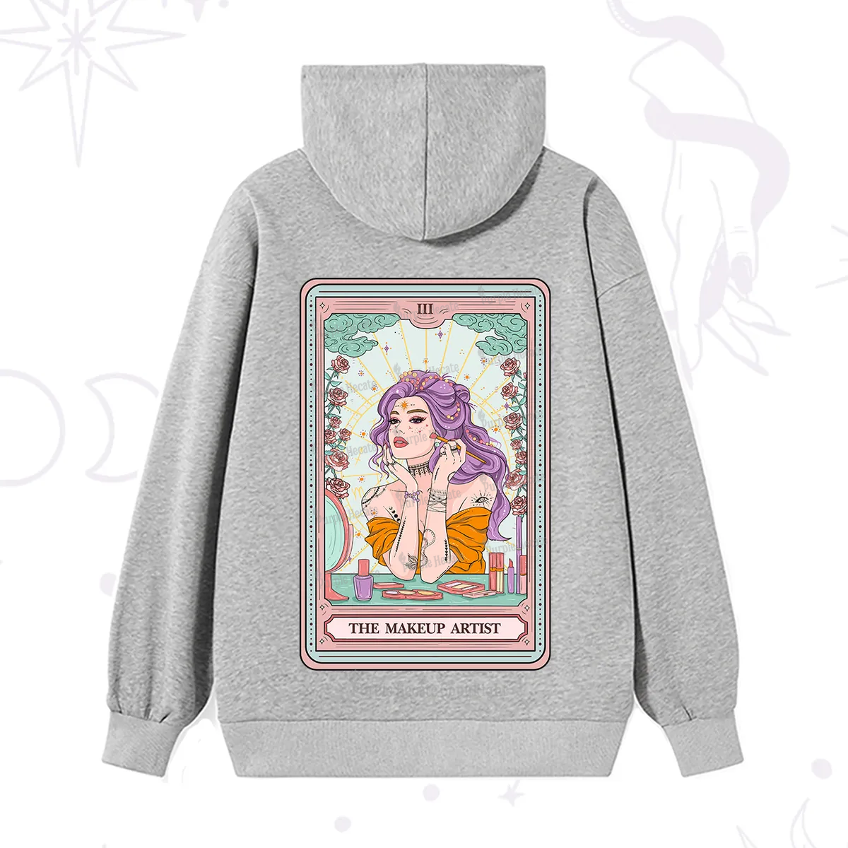 Purplehecate The Makeup Artist Tarot Hoodie