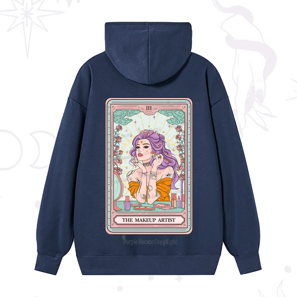 Purplehecate The Makeup Artist Tarot Hoodie