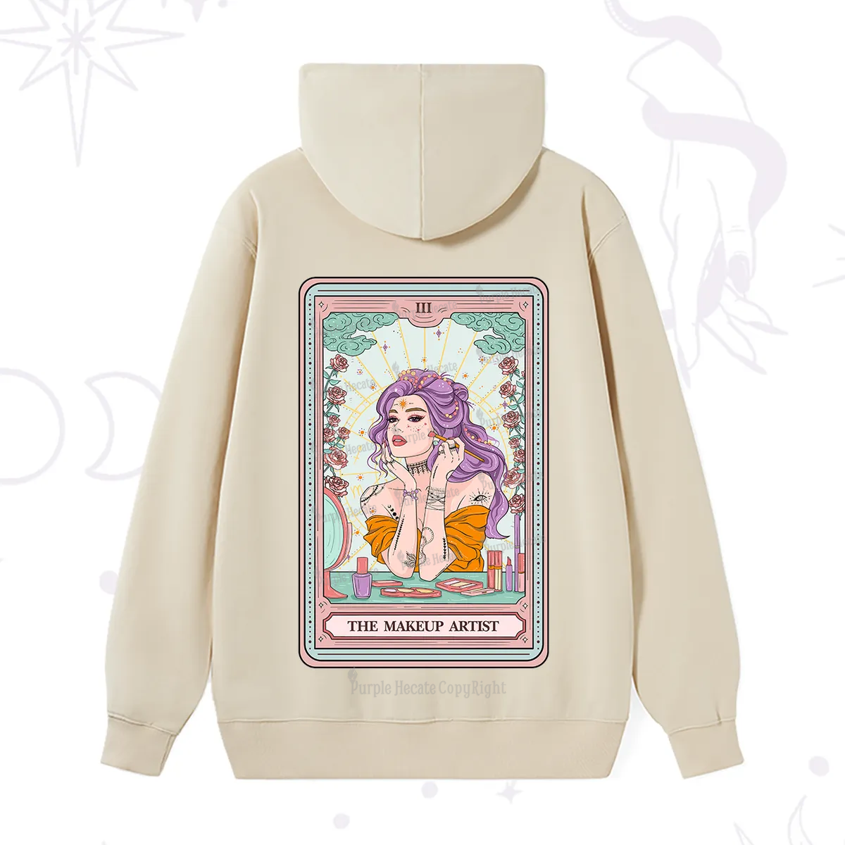 Purplehecate The Makeup Artist Tarot Hoodie