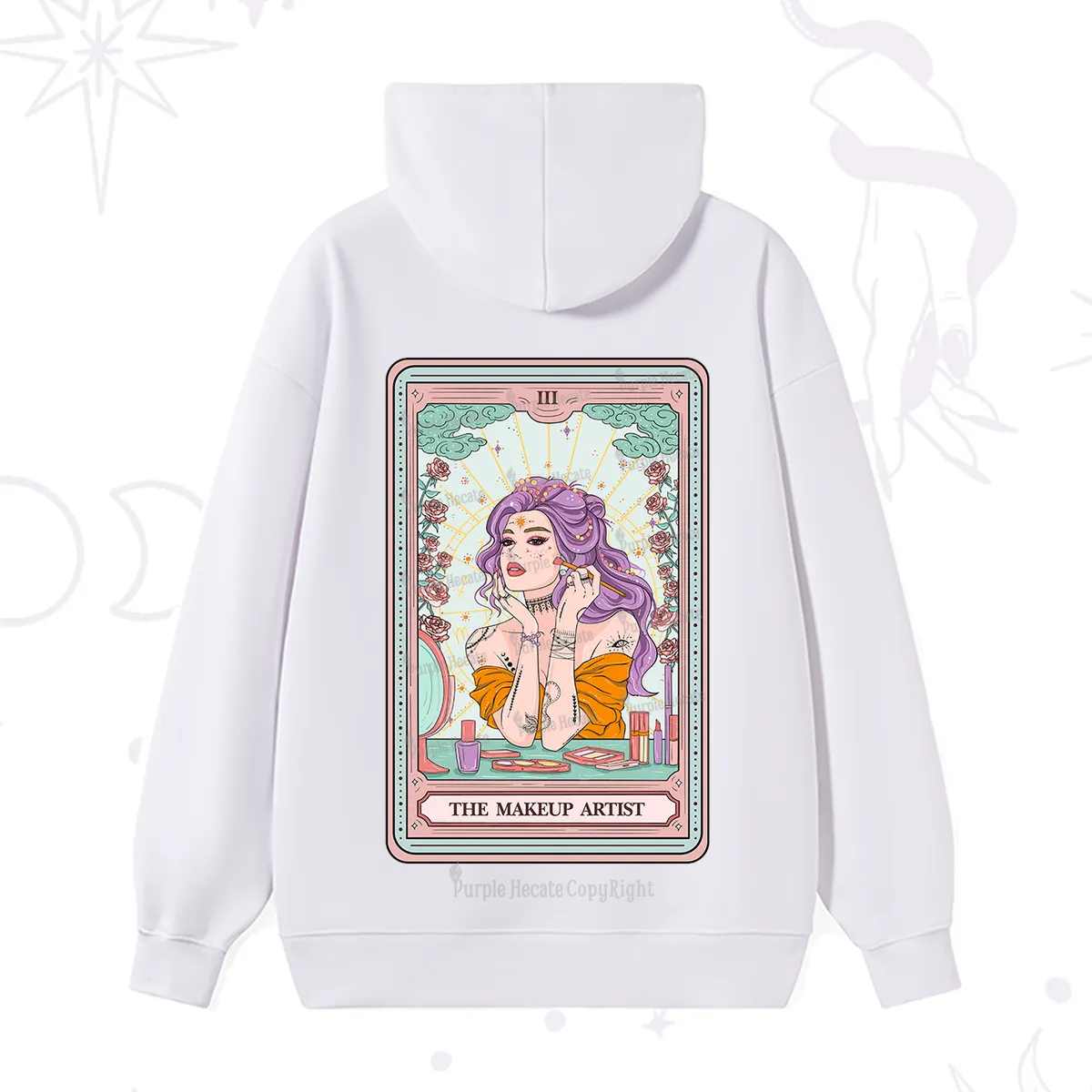 Purplehecate The Makeup Artist Tarot Hoodie