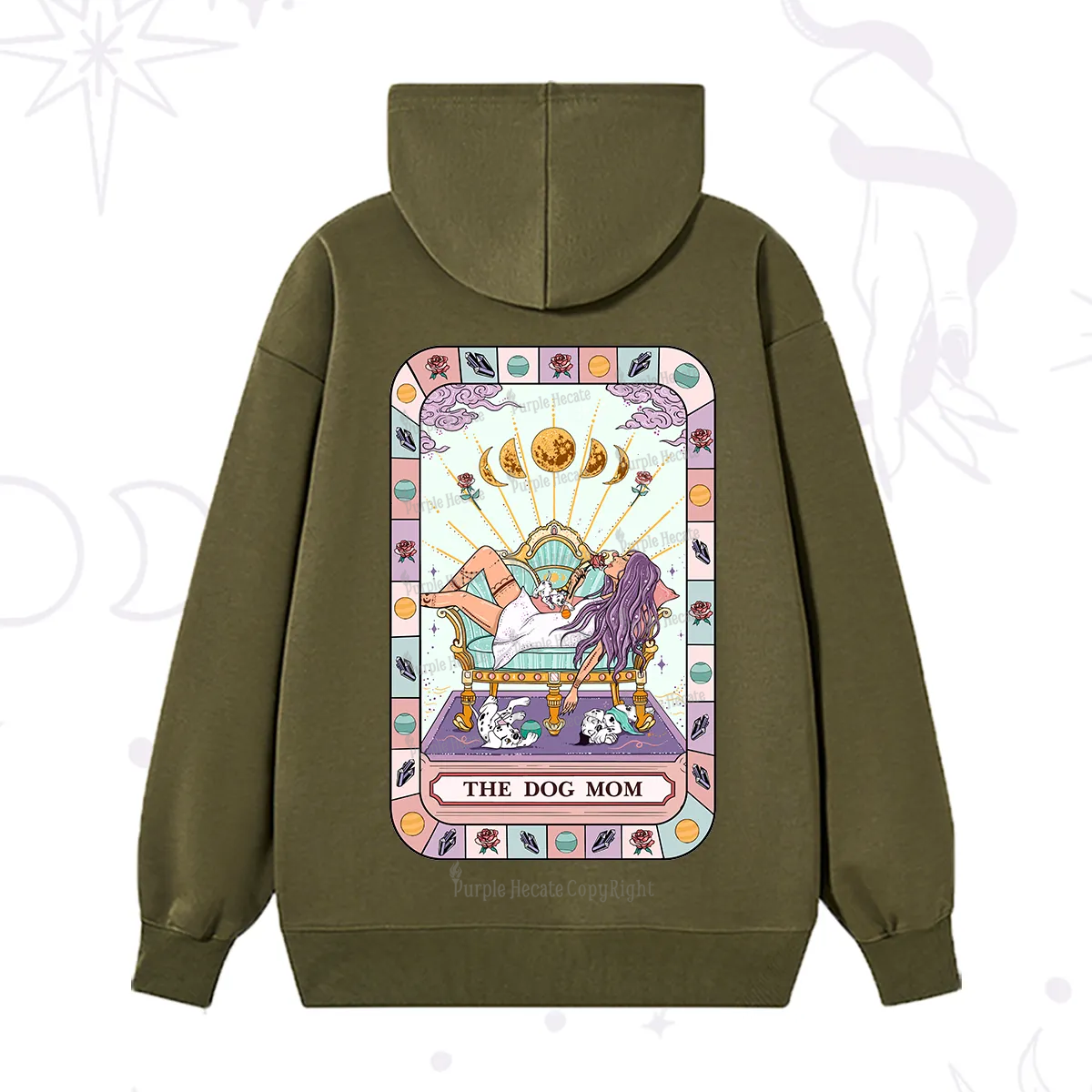 Purplehecate The Chill Dog Mom Hoodie