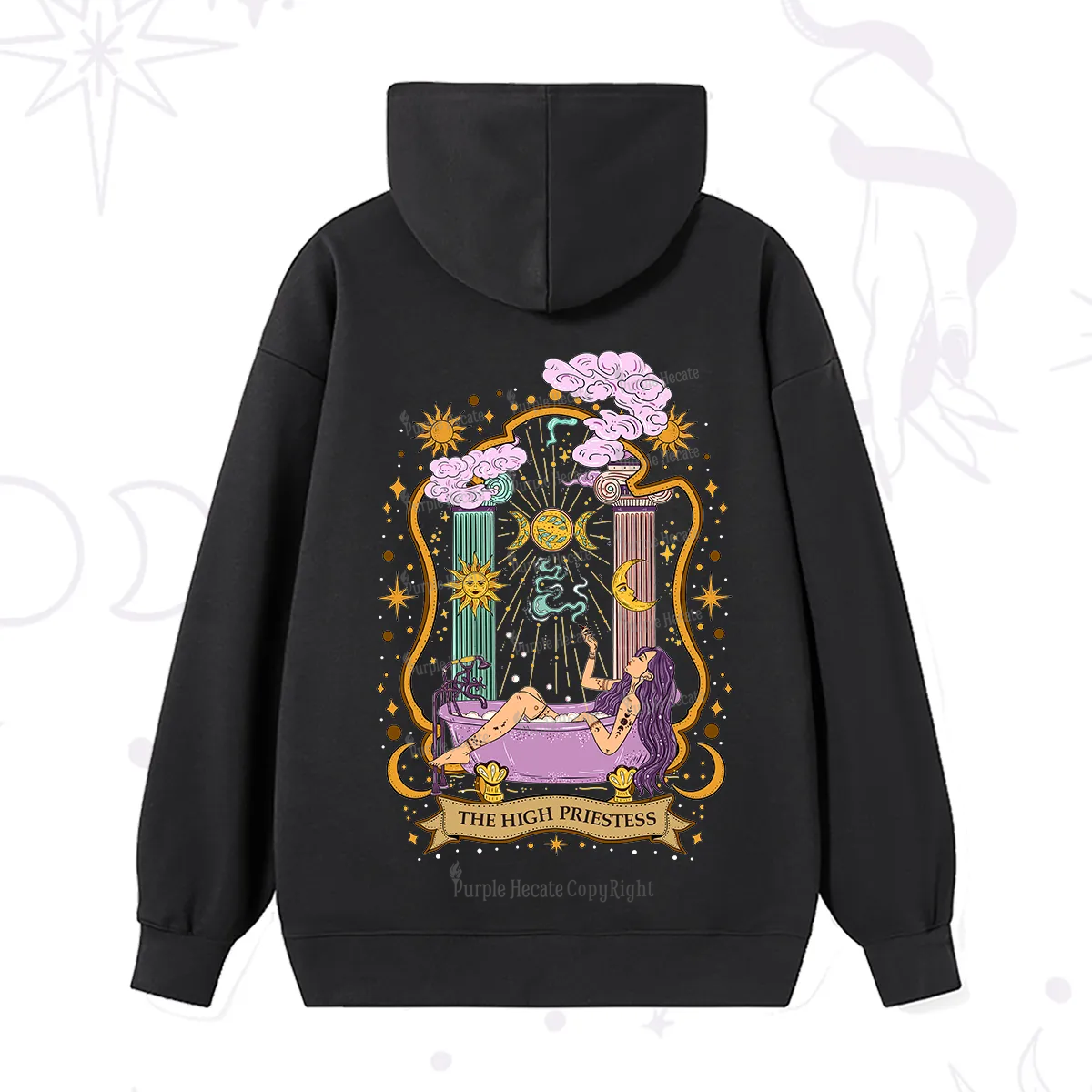 Purplehecate The High Priestess Goddess Hoodie