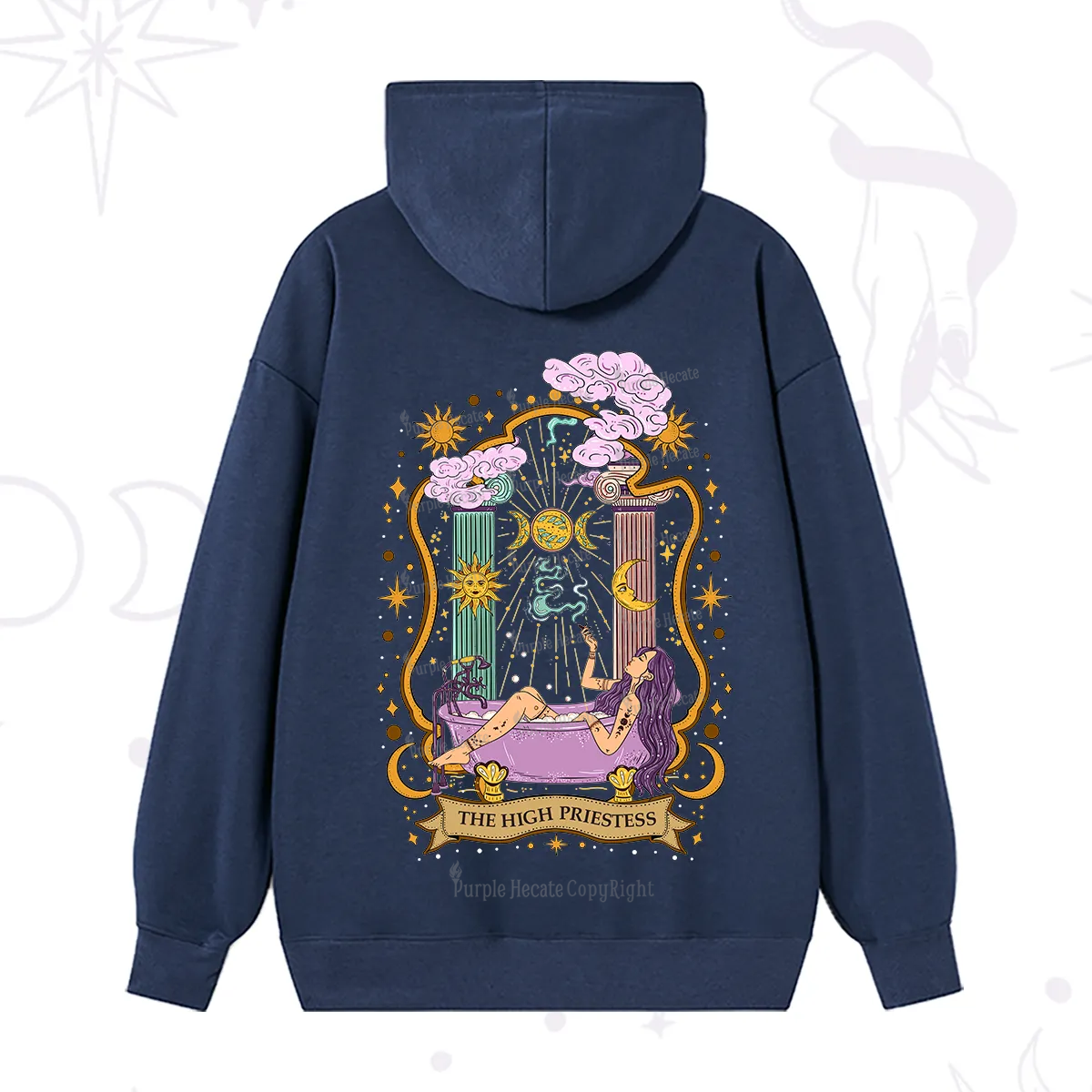 Purplehecate The High Priestess Goddess Hoodie