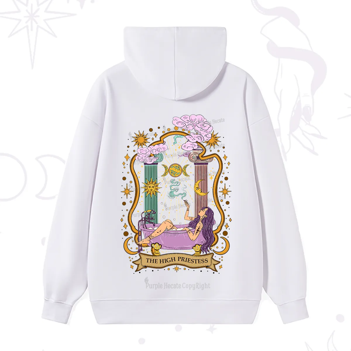 Purplehecate The High Priestess Goddess Hoodie
