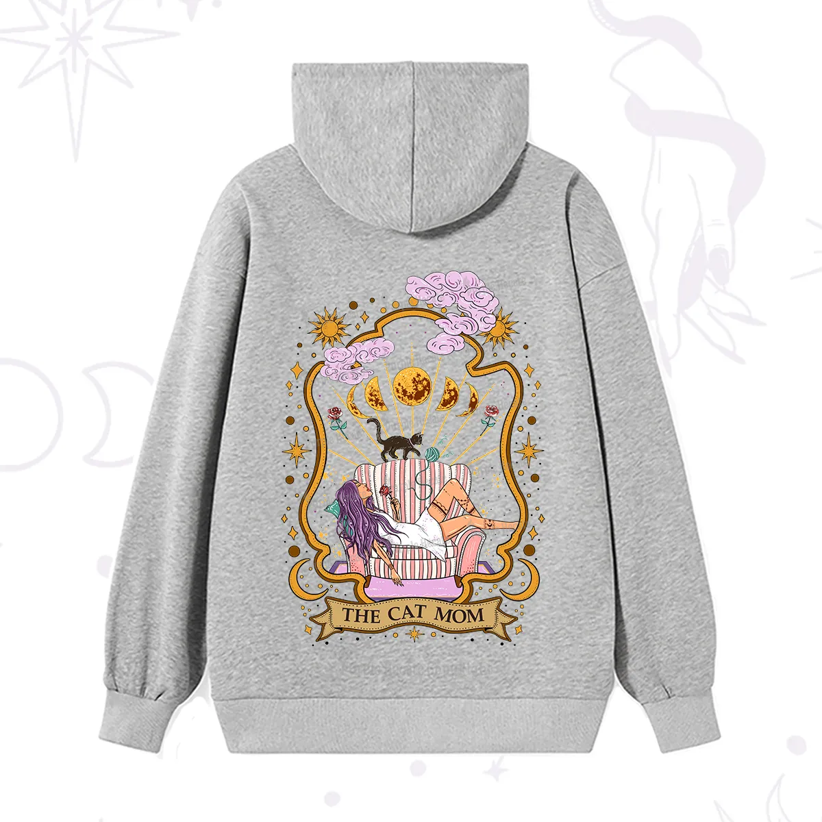 Purplehecate The Cat Mom Goddess Hoodie