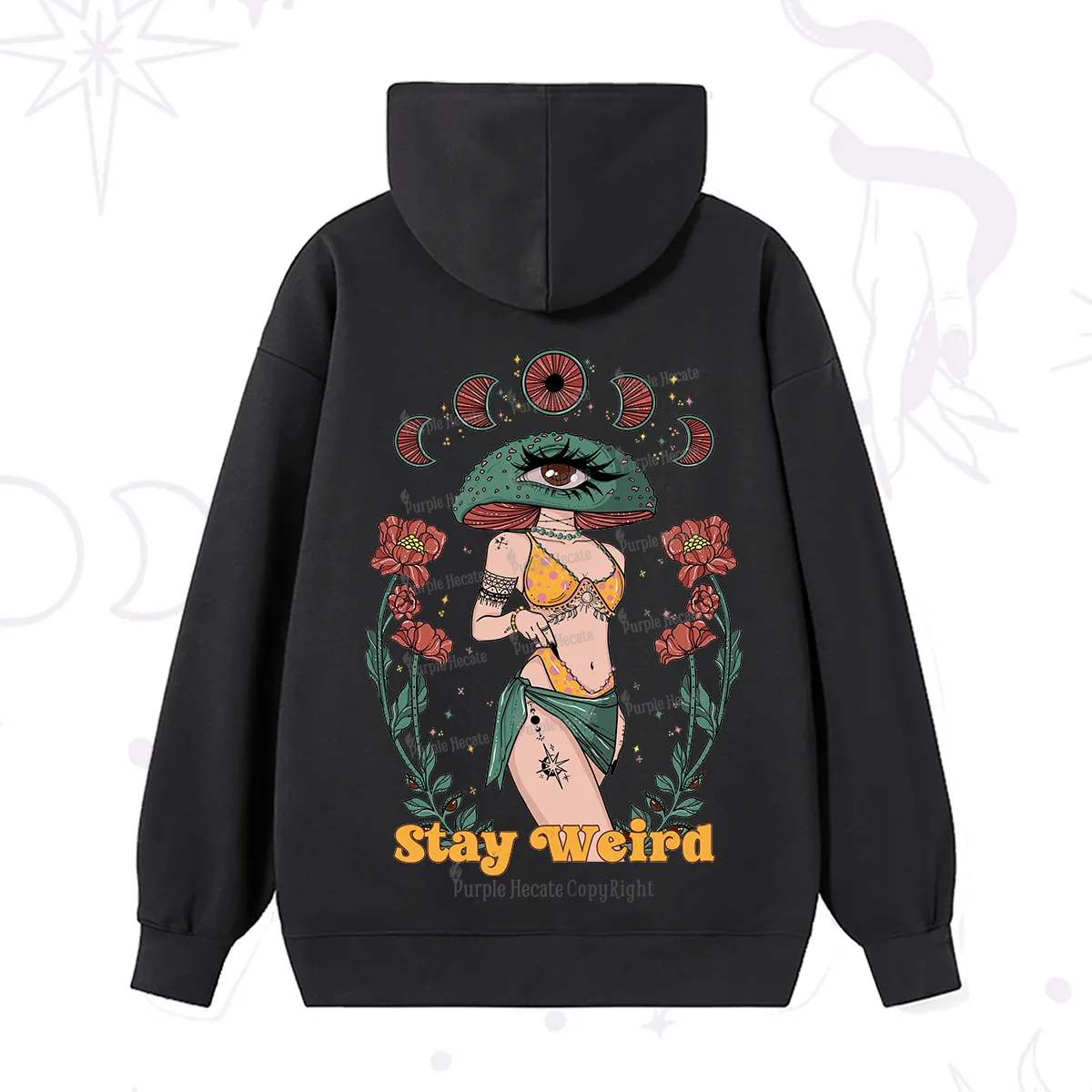 Purplehecate Stay Weird Hoodie