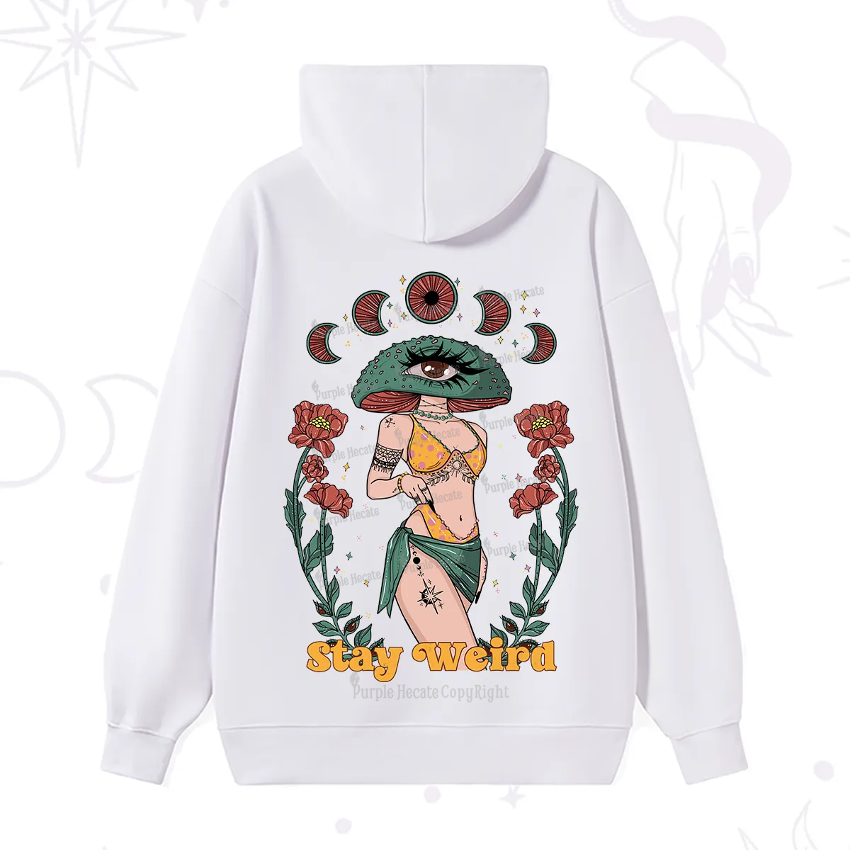 Purplehecate Stay Weird Hoodie