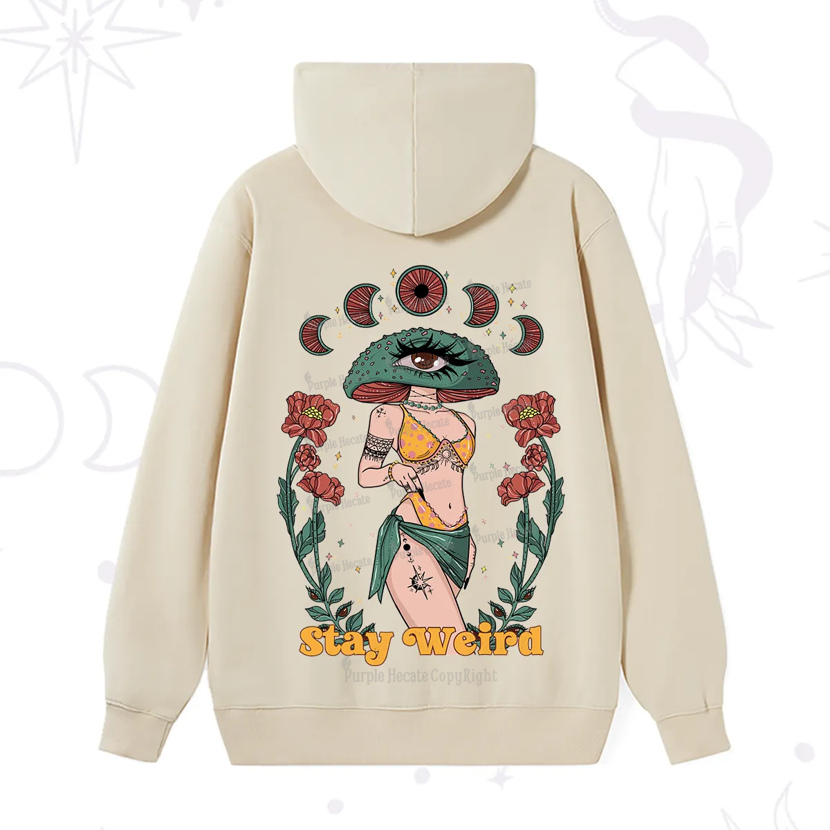 Purplehecate Stay Weird Hoodie