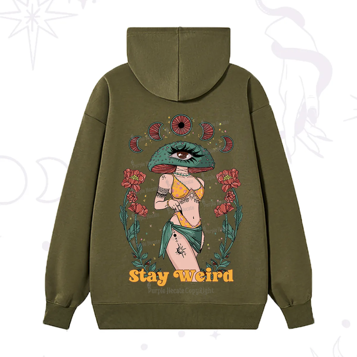 Purplehecate Stay Weird Hoodie