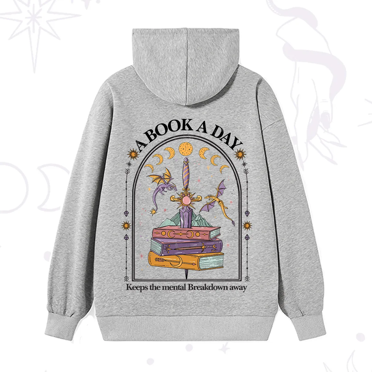 Purplehecate A Book A Day Keeps The Mental Breakdown Away Hoodie