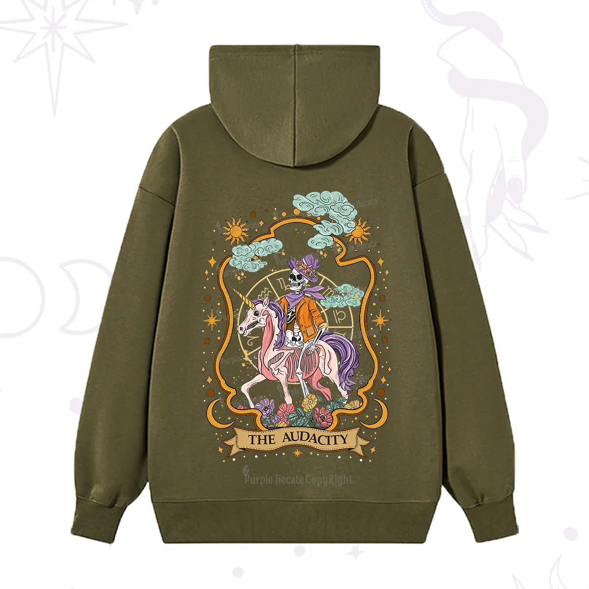 Purplehecate The Audacity Skeleton Hoodie