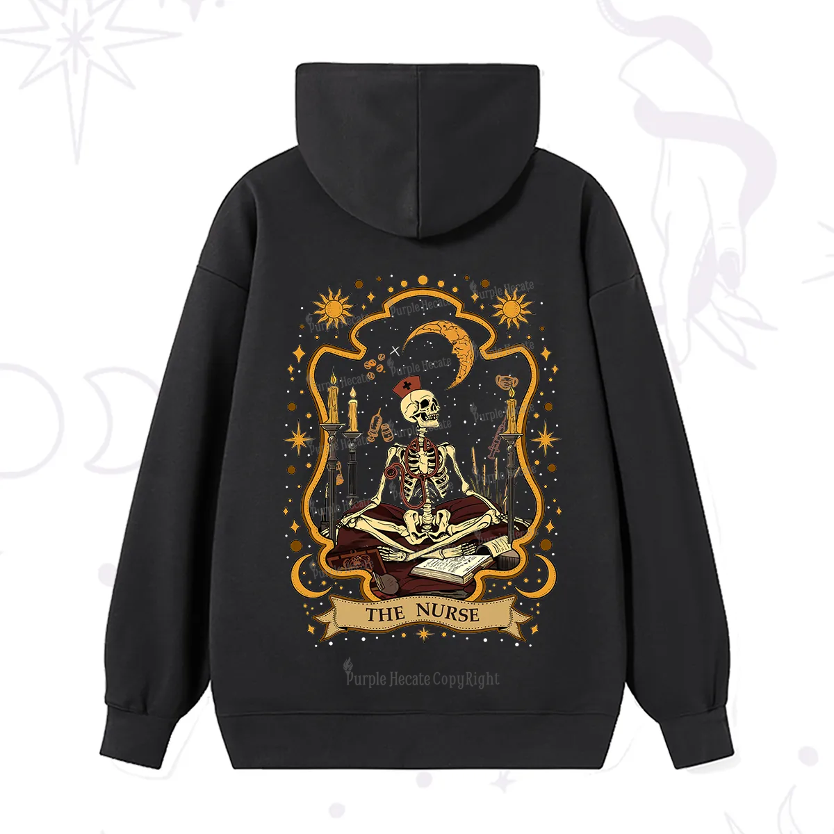 Purplehecate The Nurse Skeleton Hoodie