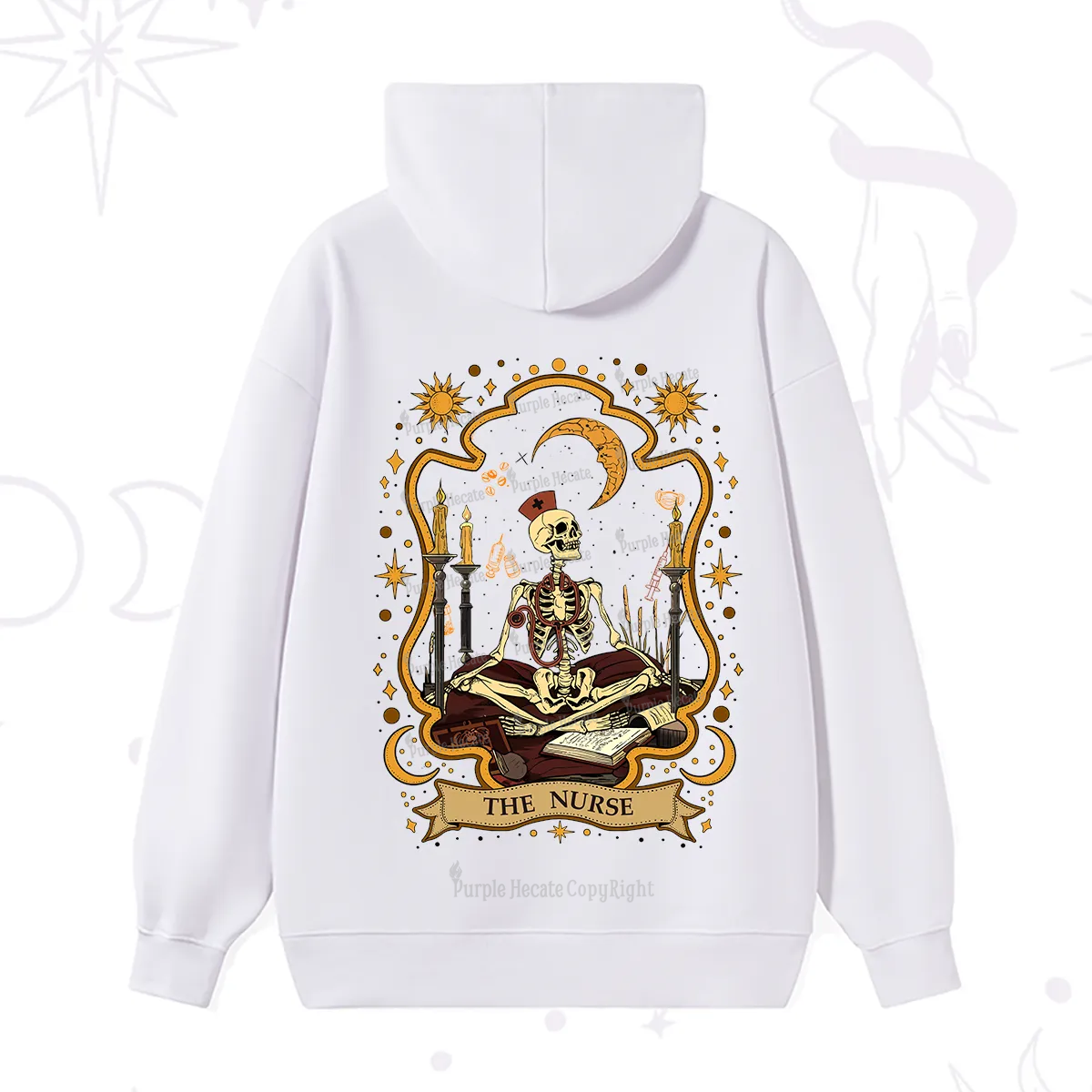 Purplehecate The Nurse Skeleton Hoodie